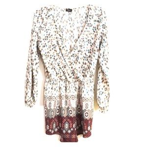 AGGIE LONG SLEEVE ROMPER SHORTS SIZE MEDIUM